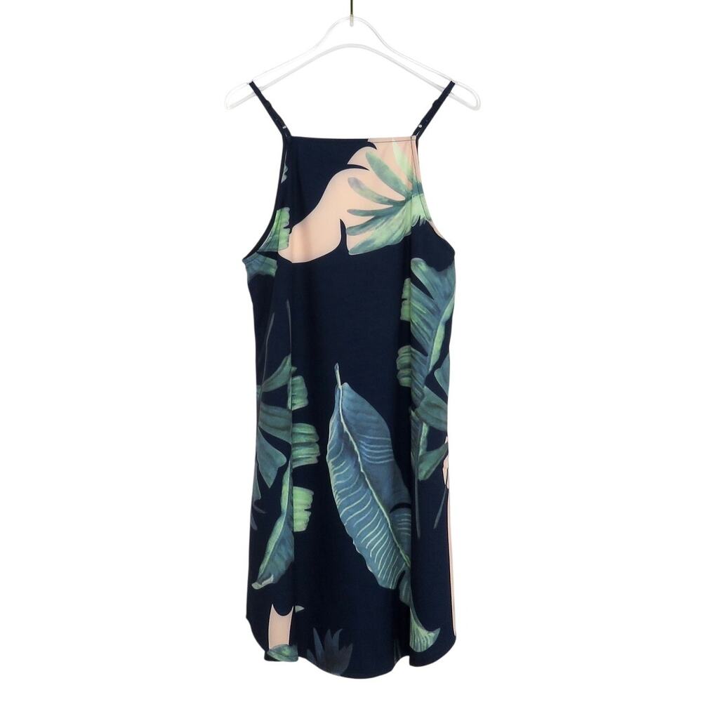 ASOS Tropical Palm Leaf Mini Dress Small - Picture 2 of 7